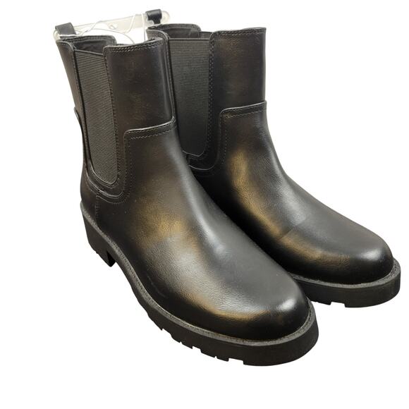 Old Navy Boots Women's 10 Black Classic Chelsea Style Shoe With Tags Comfortable - Picture 1 of 5